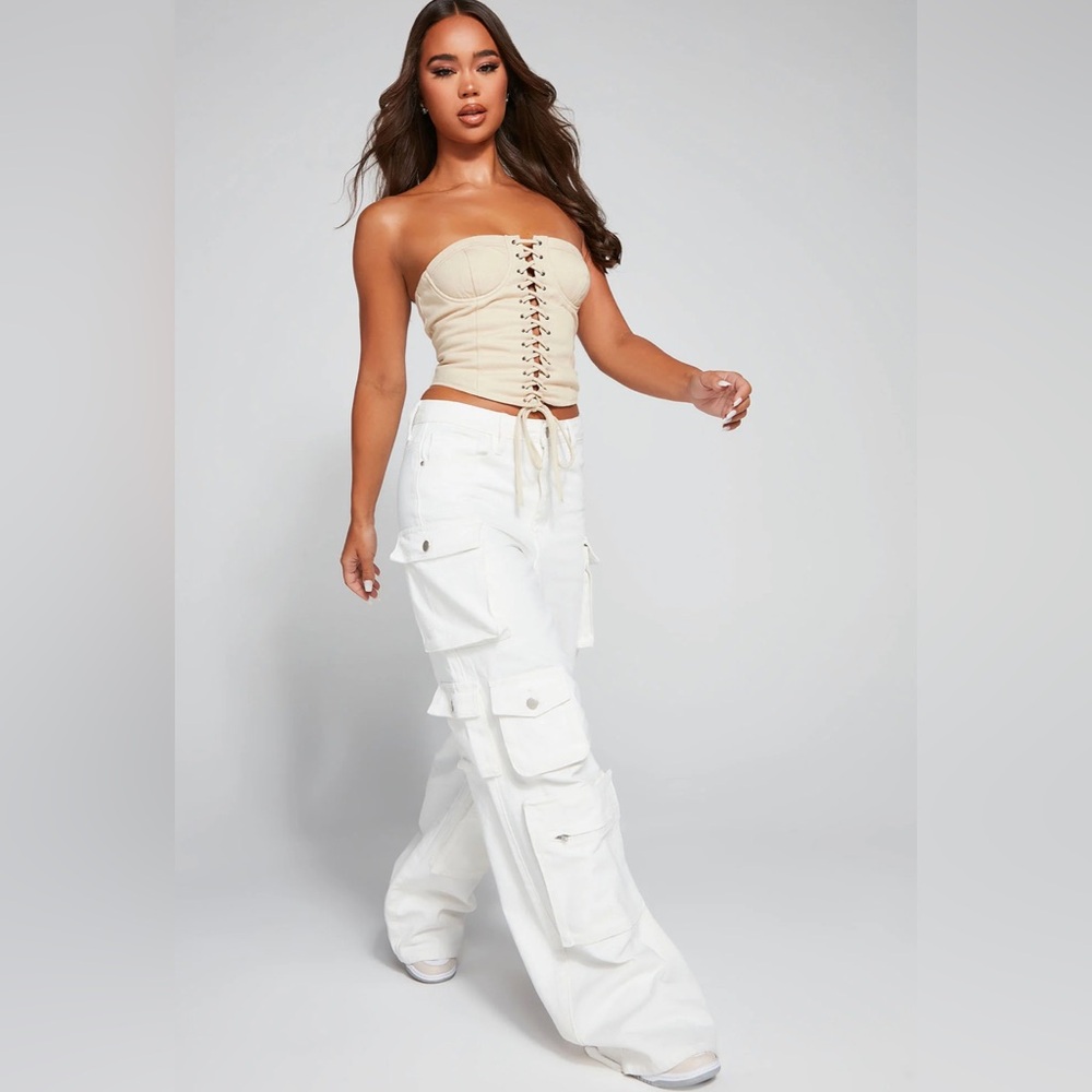 Lily High Rise Cargo Jeans